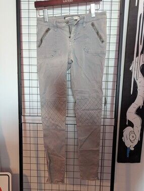 Abercrombie & fitch NY Quilted Knee Skinny Pants - Light Gray